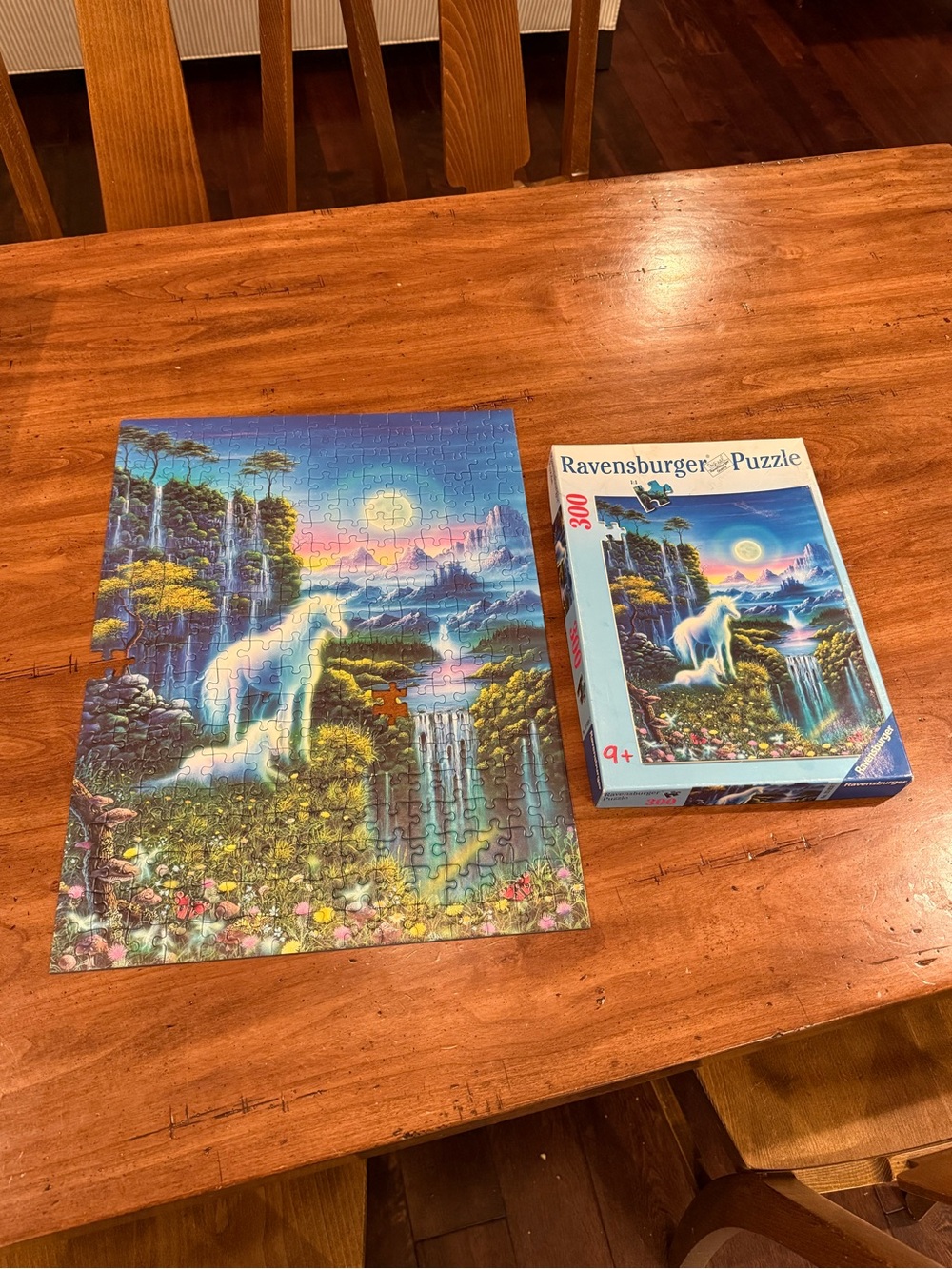 Ravensburger Unicorn Paradise Waterfall 300-Piece Jigsaw Puzzle
